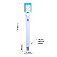 Support de distribution de gel hygiénique et robuste en métal