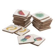 Jeu de mémoire - Bois de bouleau laminé - 24 pièces personnalisables - Impression quadri et logo_4