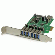Carte contrôleur PCI Express à  7 ports USB 3.0 - 6 externes 1 interne - Adaptateur PCIe avec aliment_4