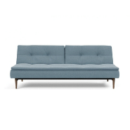 Canapé design Dublexo Styletto convertible lit 115x210 cm - pieds chêne foncé - tissu Soft Indigo_4