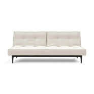 Innovation Living - Canapé-lit Splitback Styletto 115x210 cm - Pieds chêne noir - Tissu bouclé Off White_4