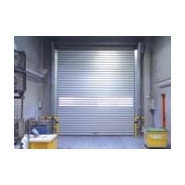 Porte industrielle à effacement vertical pour un fonctionnement intensif