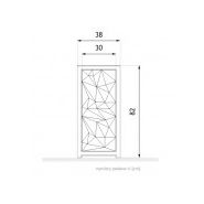 03.070.Sc - Poubelle Trigono ZANO 55L - Acier et béton design minimaliste_4