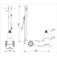 65-1AP - Crics pour industrie aéronautique - AC Hydraulic - Capacité 65 tonnes - Hydropneumatique_4
