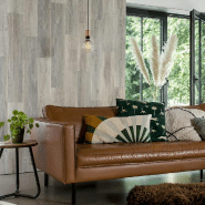 Wallart planches d'aspect de bois chêne de bois de grange blanchi 432698_4