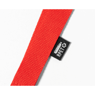 Tour de cou polyester RPET - rouge - avec mousqueton métal - 10g_4