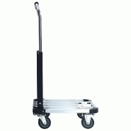 Vidaxl chariot de transport pliable 150 kg aluminium argenté 146448_4