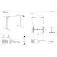 Pietement de bureau réglable en hauteur motor - réglable par manivelle_4