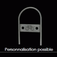 Arceau vélos Toscane - mobilier inox personnalisable - 1200mm de hauteur - fixation par scellement ou platine_4
