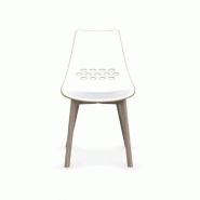 Lot de 2 chaises JAM W nougat - Piétement en frêne naturel - Design moderne et coloré - Fabrication italienne_4
