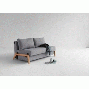 Canapé design convertible Innovation Living - Cubed 02 Wood - Ouverture express Twist Granite - Lit 200x160 cm_4