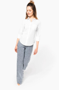 Chemise popeline polycoton manches 3/4 femme - Entretien facile - Réf: K558 - Marque Kariban_4