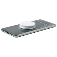 Support antibactérien pour téléphone portable - plastique rond avec base auto-adhésive - conforme ISO 22196_4