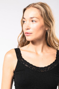 Débardeur écoresponsable sans couture avec dentelle - Réf: K3043 - Kariban_4