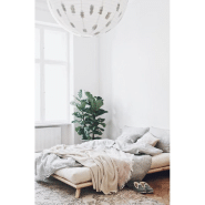 Lit futon Senza Bed en pin naturel - Couchage 180 x 200 cm - Style japonais_4