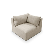 Chauffeuse d'angle Cyclade 100 x 100 cm - Home Spirit - Modulable et déhoussable avec mousse mémoire de forme_4