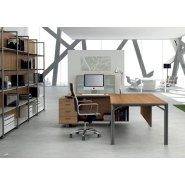 Bureau de direction en mélamine ou verre laqué - Charmant, rigoureux et simple - X8_4