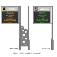 Panneau d'affichage lumineux d'information multi-lignes pour les communes: lieux publics, mairies... - Radars pédagogiques Série AFFMUM_4