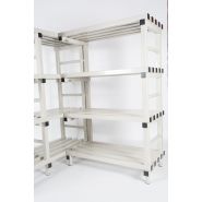 Rayonnage plastique pour stockage de produits alimentaires