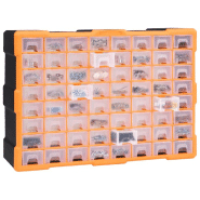 Vidaxl organisateur multi-tiroirs avec 64 tiroirs 52x16x37,5 cm 147579_4
