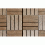 Caillebotis en composite coextrudé haute densité 30x30 cm - Coloris ambre - Surface couverte 0.091 m² par dalle - 11 dalles/m²_4