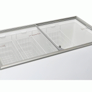Congélateur coffre avec portes coulissantes vitrées - 400 L | Coolhead - CFG408_4