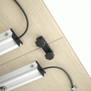 Table à plateau rabattable NET - Mobel Linea - Blanc 9010, 120, Chêne moyen_4