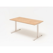 Bureau opératif simple et fonctionnel - OGI T - design élégant et personnalisable avec plateau mélaminé et système de gestion des câbles_4