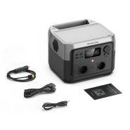 Kit station de charge portable 600w - 512wh ecoflow river max 2 avec panneau solaire pliable 135w