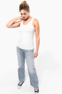 Débardeur femme Kariban - Réf: K361 - 95% coton, 5% élasthanne - Encolure ronde et coupe moderne_4