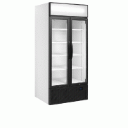 Vitrine réfrigérée FSC - 2 ou 3 portes avec caisson lumineux - Finition blanc ou noir - Réf : FSC891H_4