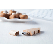 Clé USB publicitaire en bois - forme sapin de Noël - 8/16/32GB_4