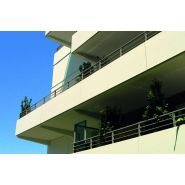 Feria - garde-corps - horizal - en aluminium - avec remplissage à effet filant_4