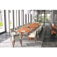 Table haute direction NATURE-BOIS - ébénisterie - 9 essences de bois - formes et dimensions sur-mesure_4