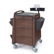 Avalo Woodblend - Chariot médical Capsa Healthcare - Cadre en acier soudé avec tiroirs sans couture et organisation flexible_4