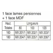 Mx 200 - Cloisons mobiles acoustiques avec ossature hêtre et décor en lames persiennes horizontales_4