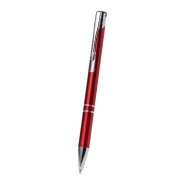 Stylo bille en aluminium recyclé - encre bleue - couleur rouge - 14g_4