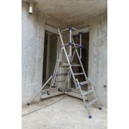 Profort X’tend - Plateforme de travail télescopique en aluminium Tubesca - Réglage des pieds tous les 20 cm_4