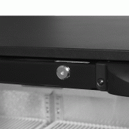 Arrière - bar 2 portes vitrées à charnières et 4 clayettes blanches - 182 L | Tefcold - DB201H_4