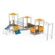 Jeu multi tours en acier inoxydable - Aire de jeux conforme EN1176 - Référence BT11023_4