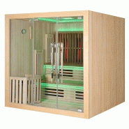 SAUNA COMBI BOREAL® ELÉGANCE PRO 6 - 200X200 INFRAROUGE + VAPEUR_4