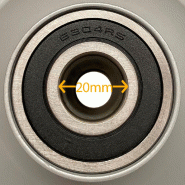 13x5.00-6 Pneus et jantes pour tondeuses à gazon Wanda P332, 20mm Roulements 6304 (Lot de 4)_4