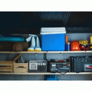 Abri de jardin en résine - Brossium monopente 4,7 m² - Gris brossé_4