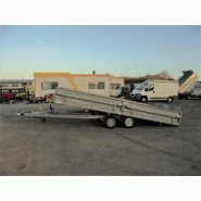 Remorque plateau basculant 3T5 Hubière - CNT 352 TD - 6,75 m x 5 m x 0,60 m - occasion_4