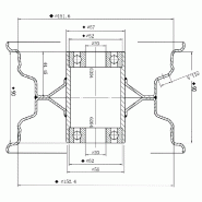 15x6.00-6 Multi Rib Wheels Lawnmower Wheels 6ply P508 Tyre Rim 20mm Bearings (Set of 4)_4