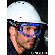 Casques de chantier aérés en ABS - Singer Safety Force - légers et résistants avec coiffe textile_4