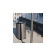 Cendrier poubelle - Frepat Urban Equipment - acier Corten ou galvanisé - Ø 195 mm - finition oxydée ou thermolaquée_4