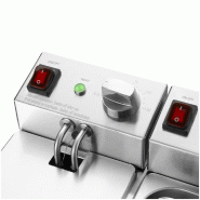 Friteuse électrique à poser - 2 cuves de 3L | Buffalo - CU615_4