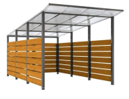 Abri bois Modulo - Dimensions personnalisables - Toiture en aluminium anodisé - Fabrication Française_4