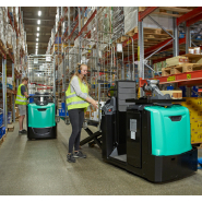 Chariot préparateur de commandes au sol 2000 kg - Fourches ciseaux - VELIA ES OPB20N2X_4